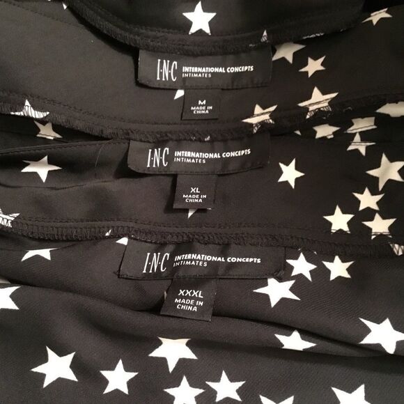 NWT Women’s Pajama Top Navy w/Stars - Picture 7 of 8